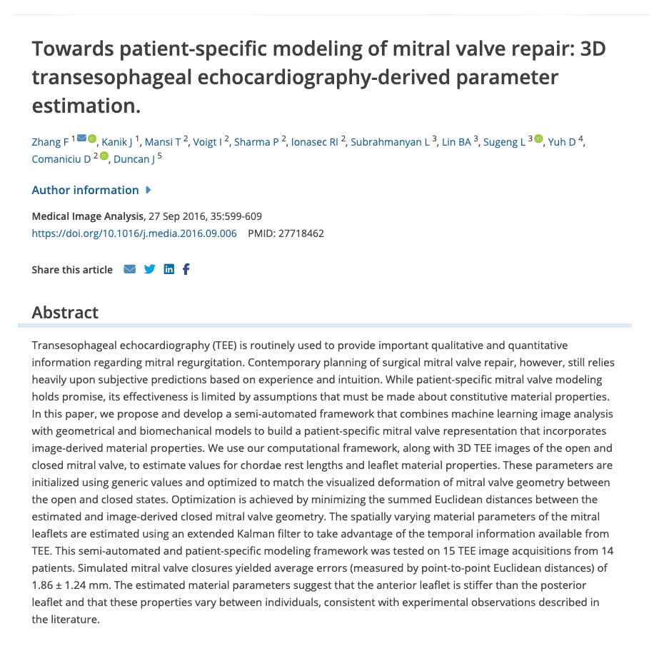 Towards patient-specific modeling of mitral valve repair - 3D transesophageal echocardiography-derived parameter estimation